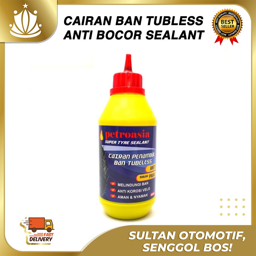 Cairan Ban Anti Kempes Bocor Tubeless Tubles Sealant Ban Motor Petroasia UNIVERSAL