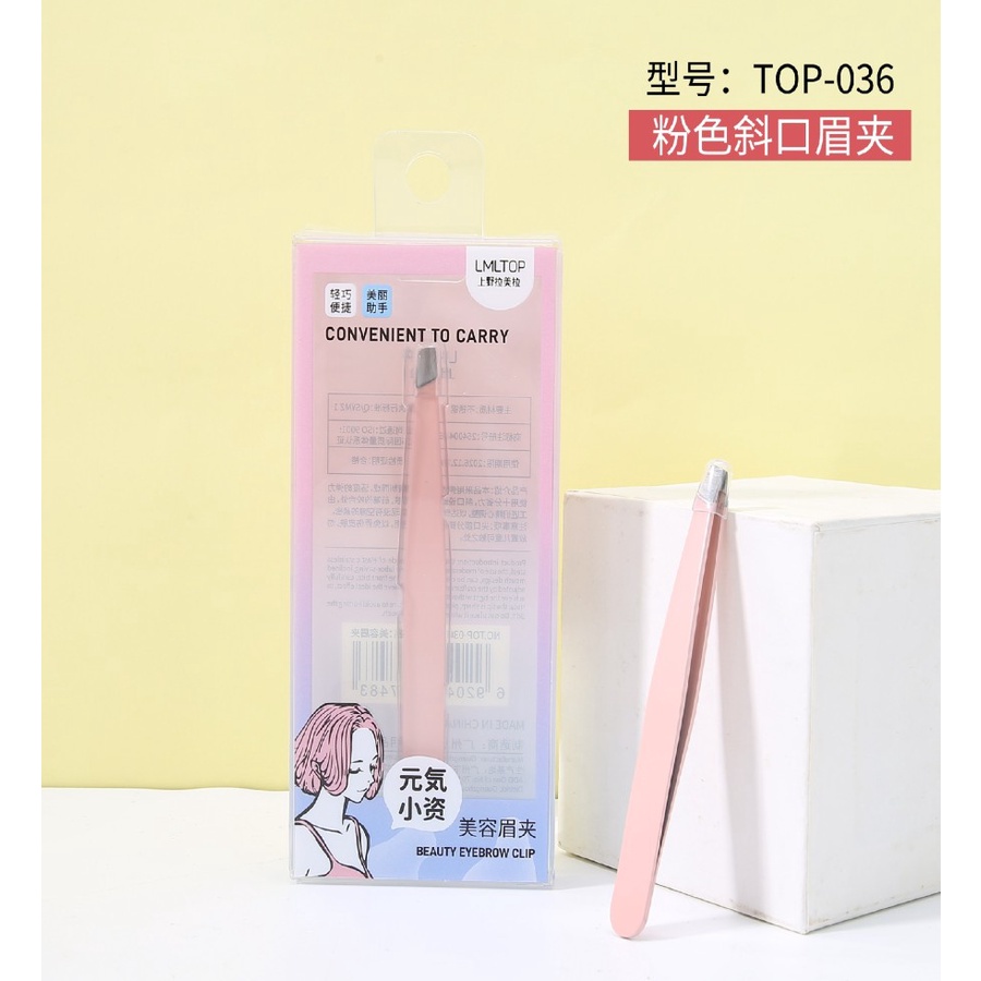 Pinset Alis Eyebrow Tweezer Pinset Pencabut Bulu Beauty Tweezer TOP 036 037 038