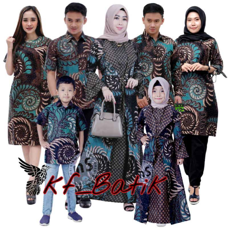 Batik Couple Modern Batik Couple Sania Ruffle Ori Ndoro Jowi Dnt User Hijau Jezi Termurah Di Shopee 