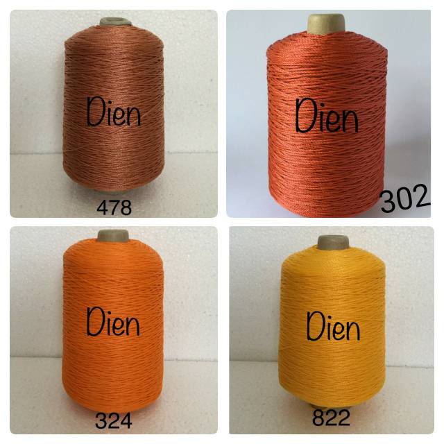 PREMIUM Benang Rajut Nilon ( Nylon ) Prolene / Monolon d27 varian warna kuning dan orange