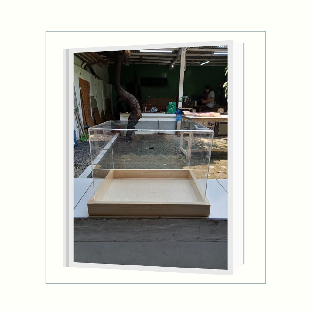 Paket Box Seserahan Akrilik Alas Kayu Custom
