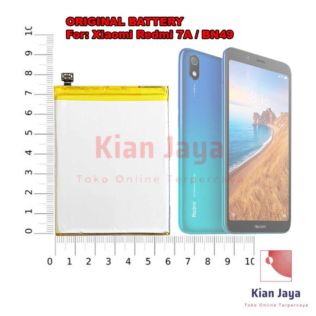 [Garansi 100% Ori] Baterai Xiaomi Redmi 7a BN49 Batre Batrai Battery Hp Xiao Mi Xiomi BN 49 Original