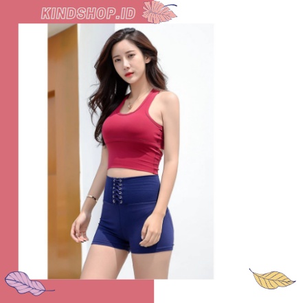 KINDSTORE❤ | Hole-ShortPants / Celana Pendek Wanita Untuk Bersepeda / Celana Pendek Dengan Pita