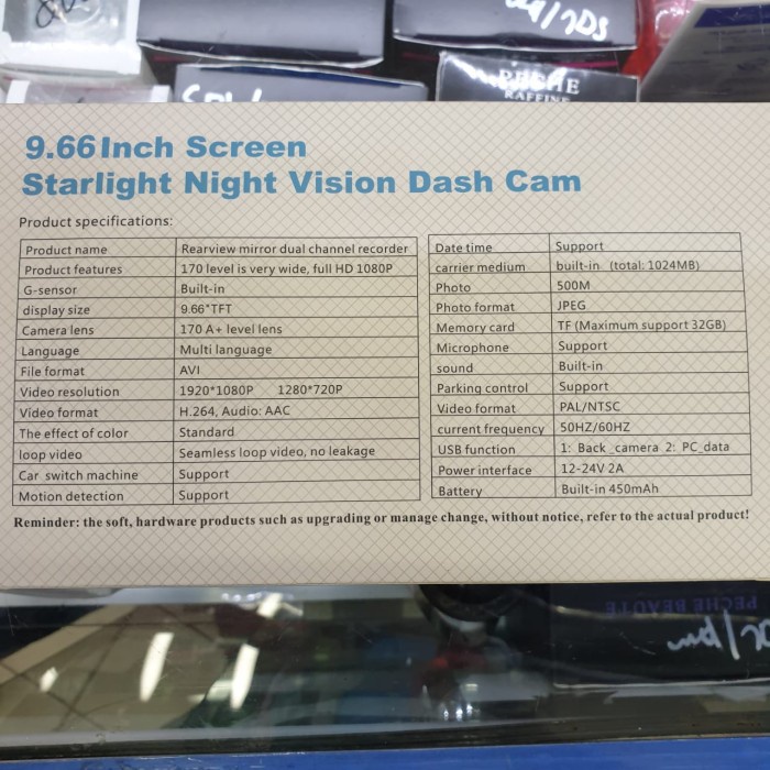 SMART CAR DVR DASH CAM SPION MOBIL FULL HD NIGHT VISION