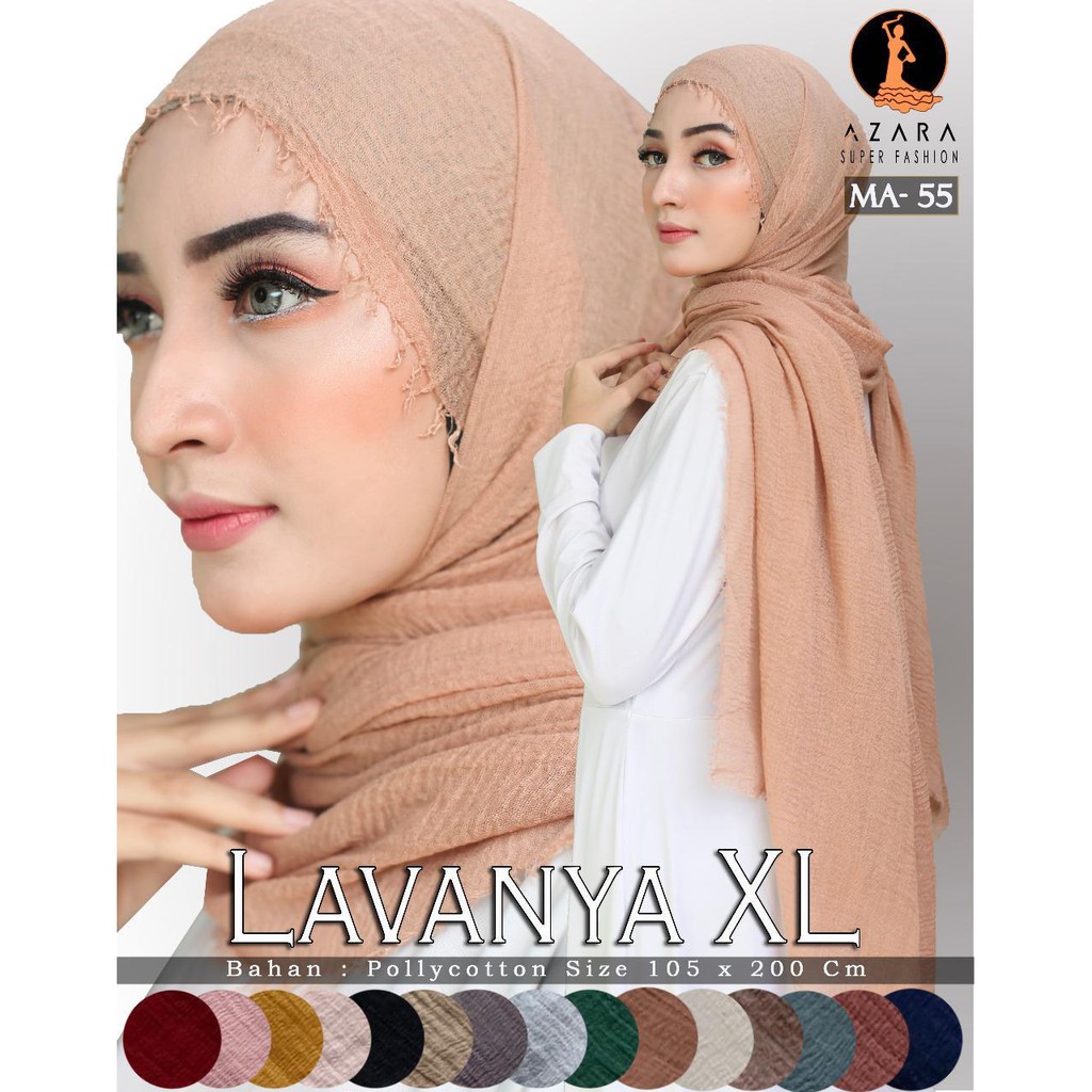 [105x200] PASHMINA CRINKLE LAVANYA XL / PASHMINA CRINKLE KUSUT RAWIS XL