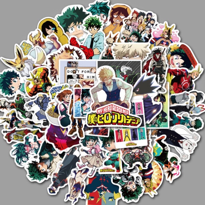 

PT870 Fcc 50pcs Stiker Motif Anime My Boku No Hero Academia Untuk Lapt