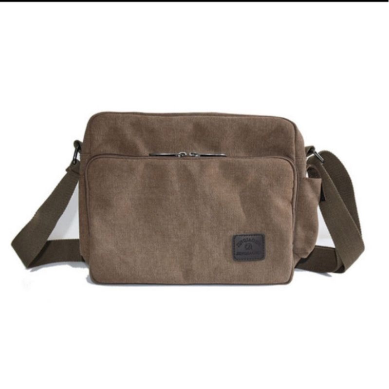 Tas Kanvas import Tas selempang Pria wanita kanvas
