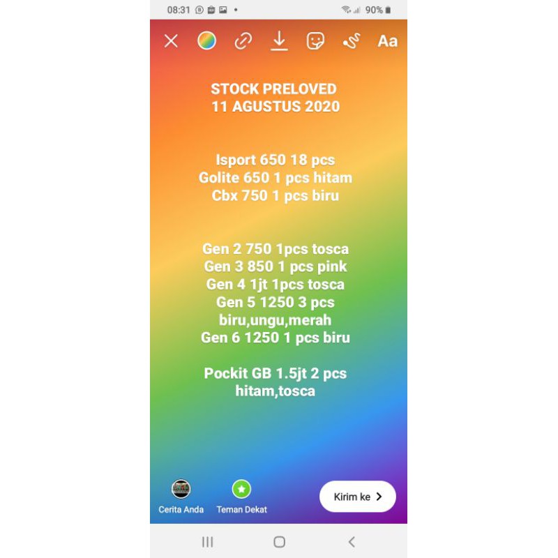 stroller isport pockit new preloved second like new ori segel