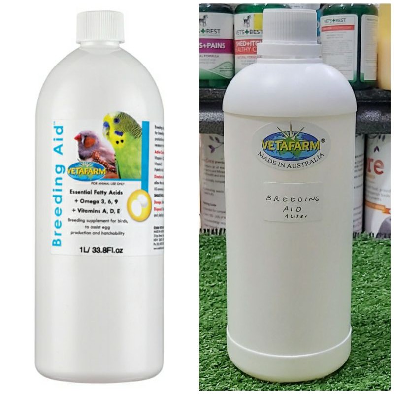 Breeding Aid Vetafarm 1 Liter Bird Vitamin & Fatty Acid Breeding