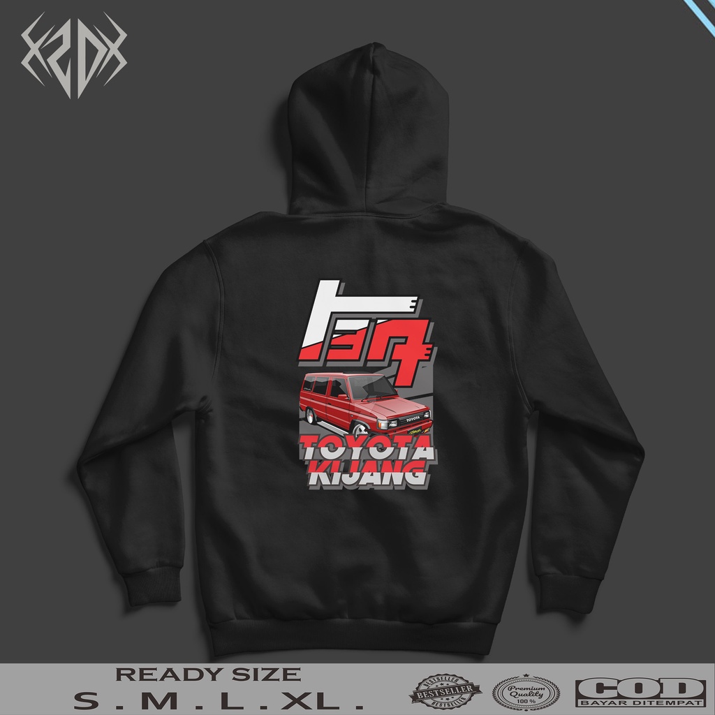 HOODIE TOYOTA KIJANG RACINGLOOK SERIES 011 | JAKET HOODIE PRIA | HOODIE PRIA KEREN | HOODIE OTOMOTIF