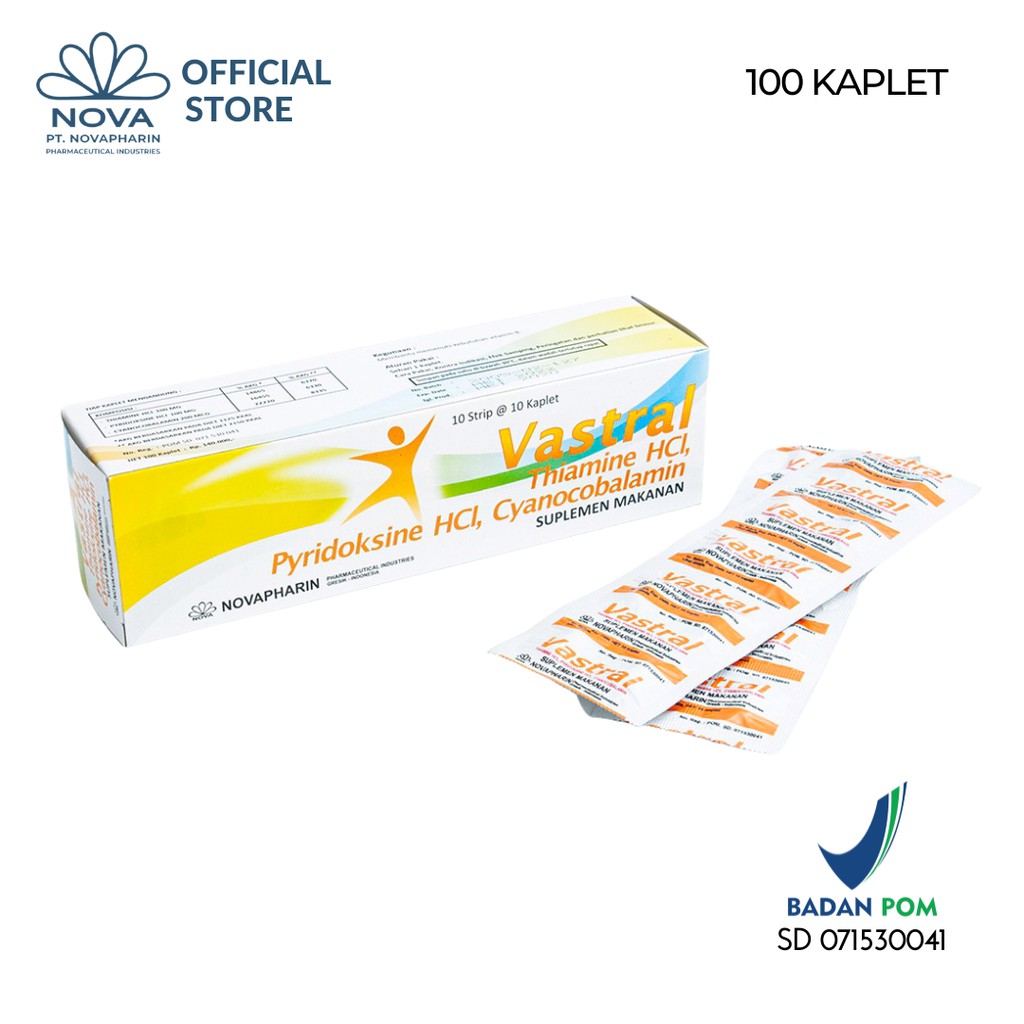 VASTRAL BOX / VITAMIN NEUROTROPIK NOVAPHARIN