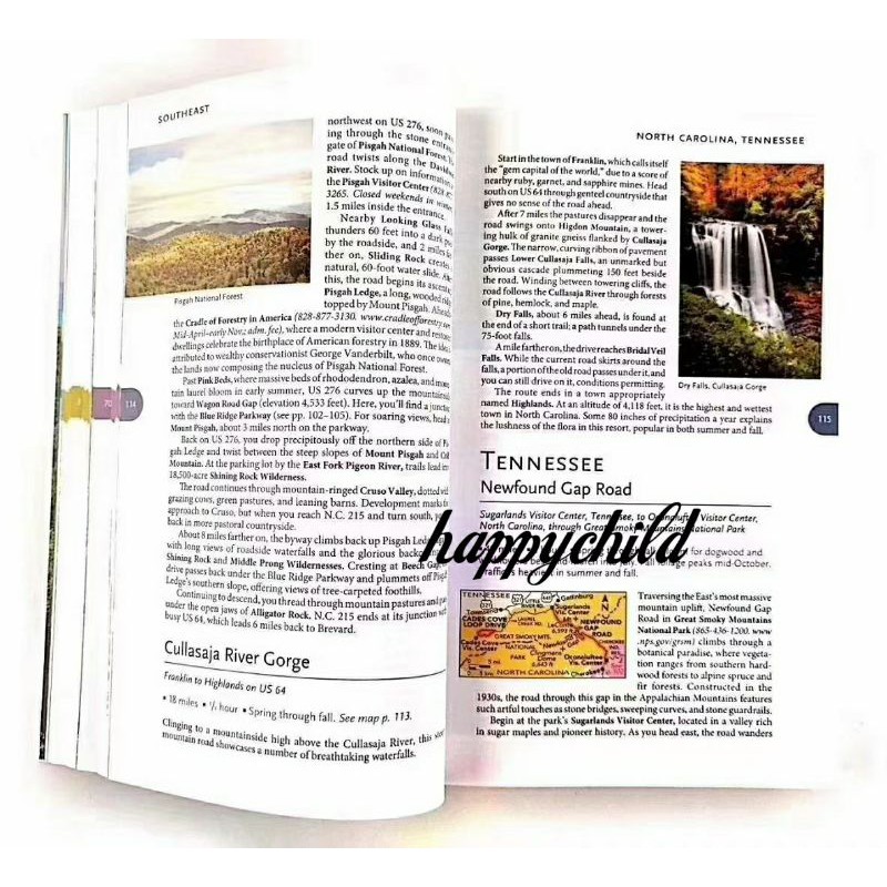 Original national geographic drive through USA Scenic highways &amp;byways/buku import/happychild