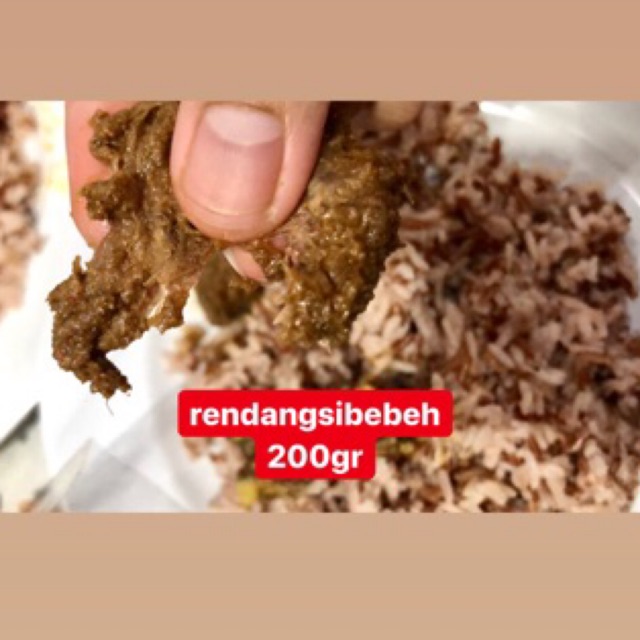 

rendang daging si bebeh makanan frozen 200gr