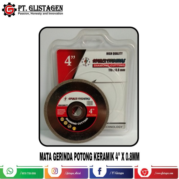 Mata Gerinda Diamond Wheel Basah 4&quot; x 0.8mm HD