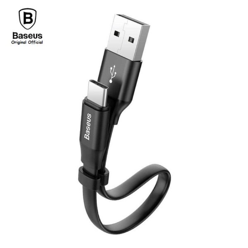 Kabel Data Baseus Pendek Usb Type-C Cable Powerbank Fast Charging Original