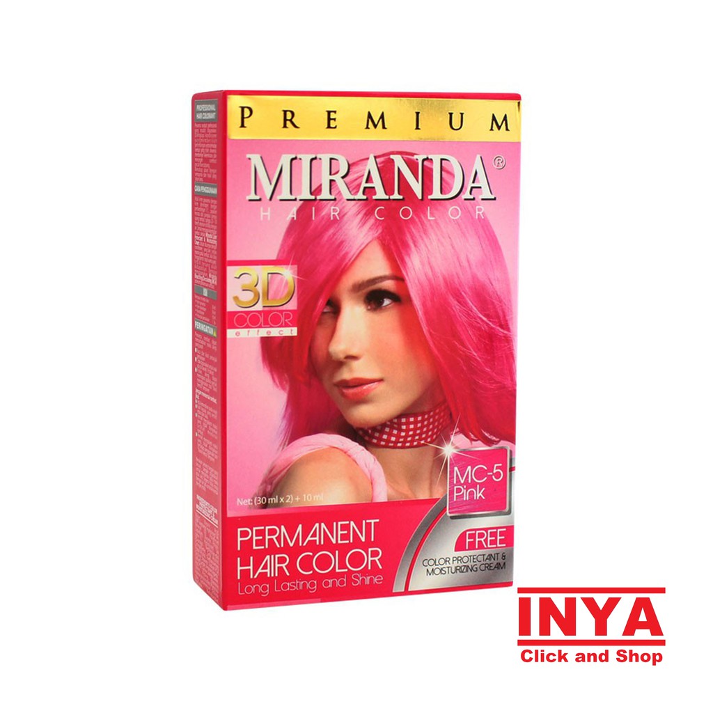 MIRANDA MC-5 PINK - Semir Rambut (30mlx2)+10ml - Pewarna Rambut