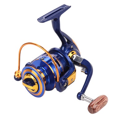 Gulungan Pancing FB5000 Metal Fishing Spinning Reel 10 Ball Bearing - OMTHUKGD Golden