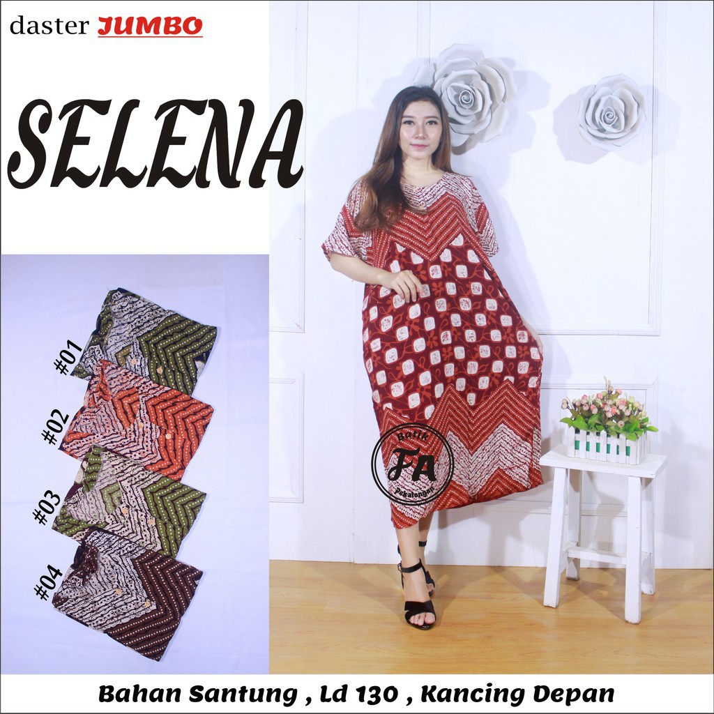 Daster Jumbo motif Batik -  Leher Kancing - daster Bumil- Daster Busui grosir tanah abang jogja