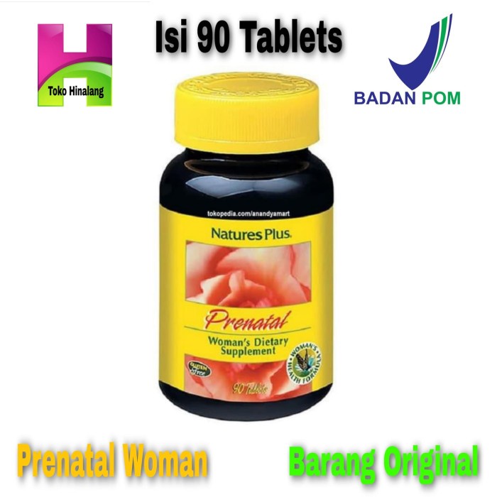 Ibu Hamil - Natures Plus Prenatal Vitamin 90 Tablets / Vitamin Ibu Hamil