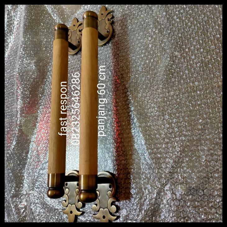 BAYAR COD HANDLE PINTU RUMAH KAYU KUNINGAN ANTIK 60 CM