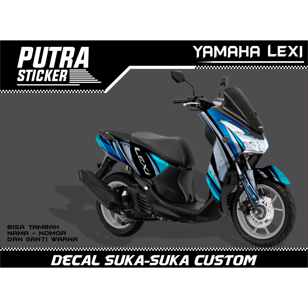 Sticker Decal Yamaha Lexi FULL BODY, sticker lexi