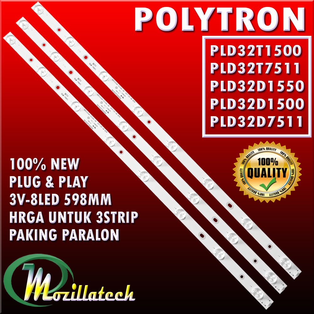LED BACKLIGHT TV POLYTRON 8K PLD32T1500 PLD32T7511 PLD32T100 PLD32T1550 PLD32D1550 PLD32D1500  PLD32D751 PLD32V7510 PLD32T711 32V7510 32T1500 32T7511 32T1550 32D1550 32D1500 32D751 32T100