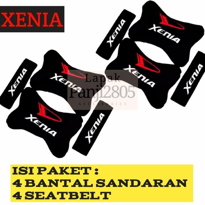 Bantal mobil XENIA isi 4 Headrest Bantal jok sandaran kepala