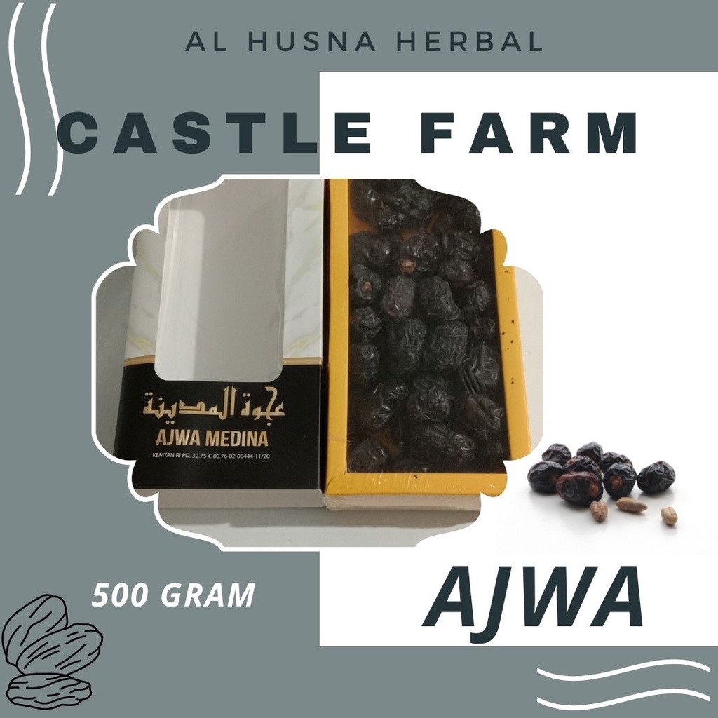 

Kurma Ajwa Castle Farms 500 Gram