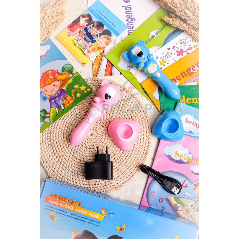 Genius Boy Buku Belajar Inggris Mandarin Bicara Sendiri Anti Gadget Kado Ulang Tahun Birthday