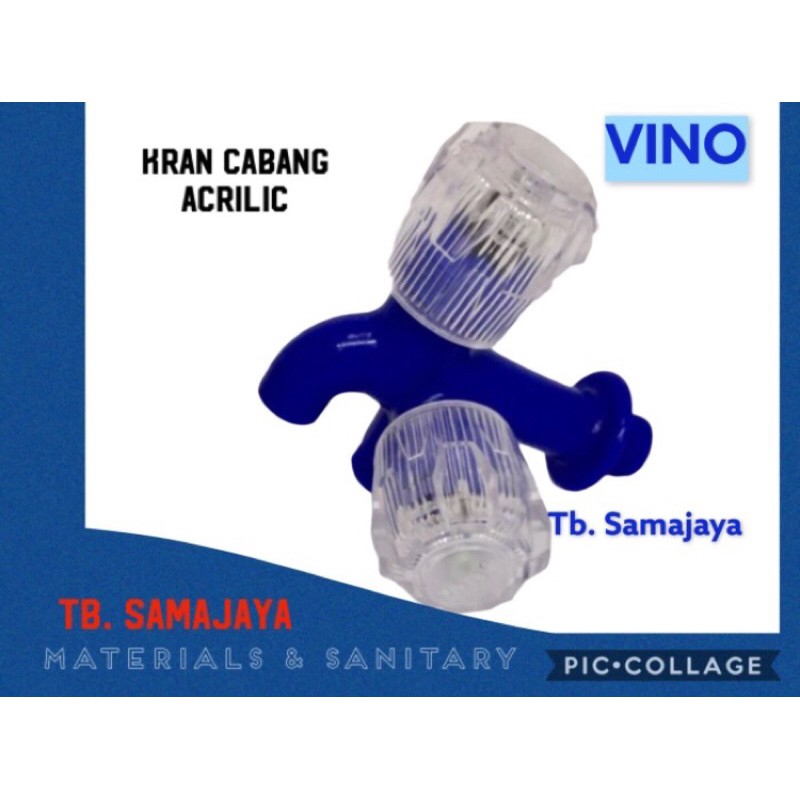 Kran cabang ACRILIC  KRAN CABANG PLASTIK PVC . Kran shower Plastik acrilic