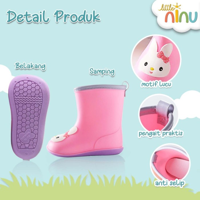 barokah gamis Murah Rain BOOTS Sepatu boot anak anti air Keren