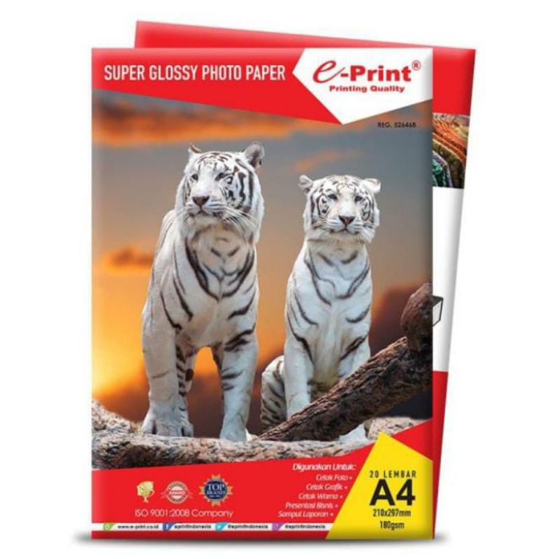 Super Glossy Photo Paper 180 Gsm eprint