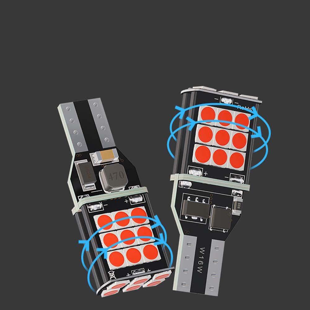 Lanfy Lampu Cadangan Mundur Mobil Universal Kecerahan Lampu Rem T15 DC 12V Lampu Halogen