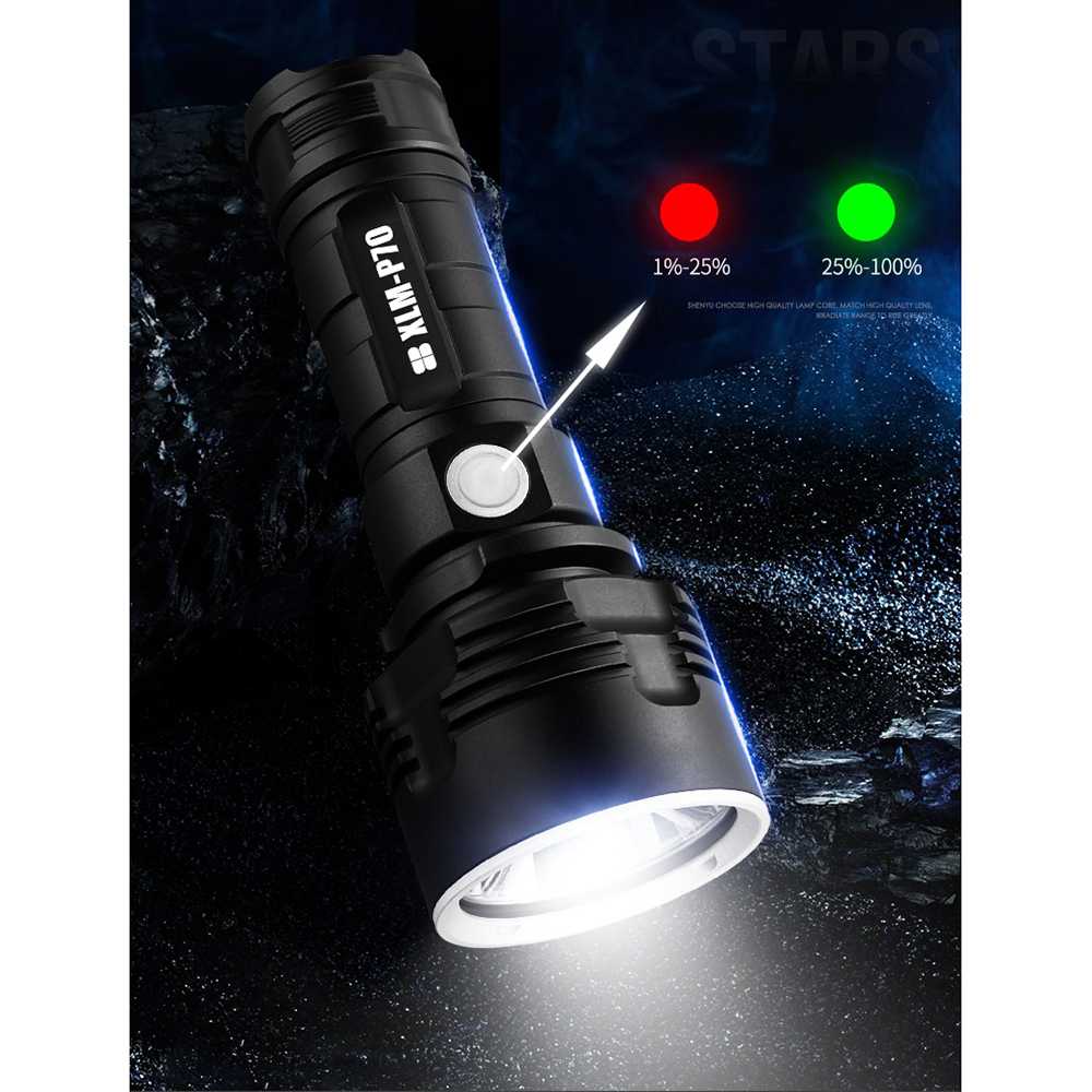 FatihShop TaffLED Senter LED USB Rechargeable L2 XHP50 25W 1000 Lumens - XLML2