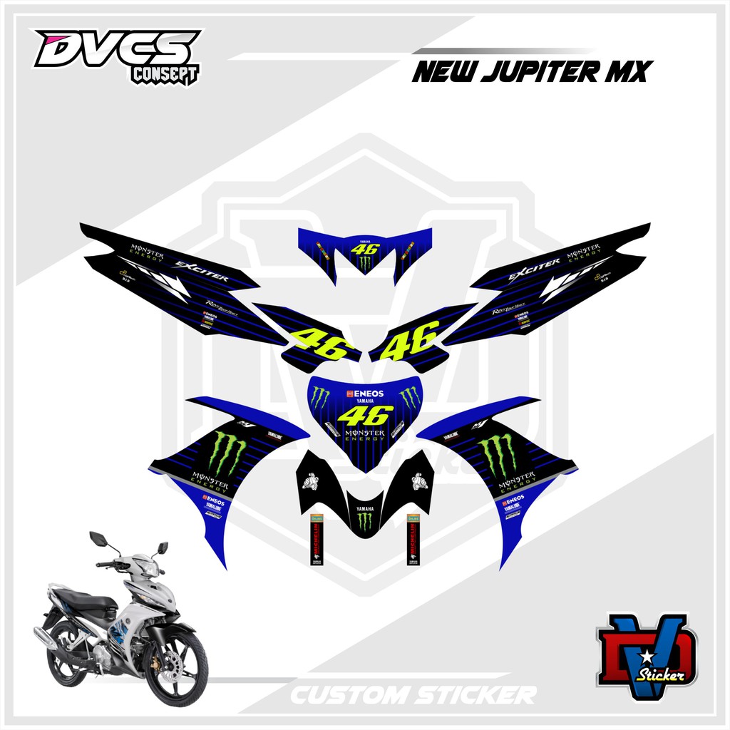 stiker monster energy jupiter mx new 135 sticker full body decal mx new 135