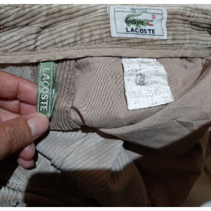 CELANA CORDUROY LACOSTE SECOND