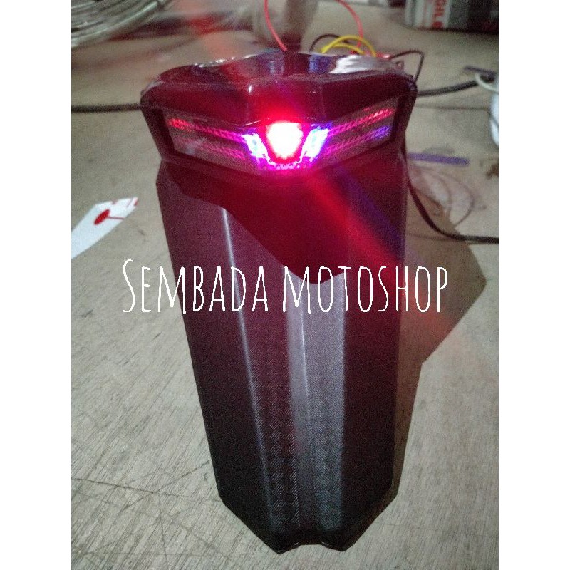 Undertail klx 150 BF Dtracker Slebor belakang klx 150 Dtracker BF Undertail stoplamp 3in1 laser