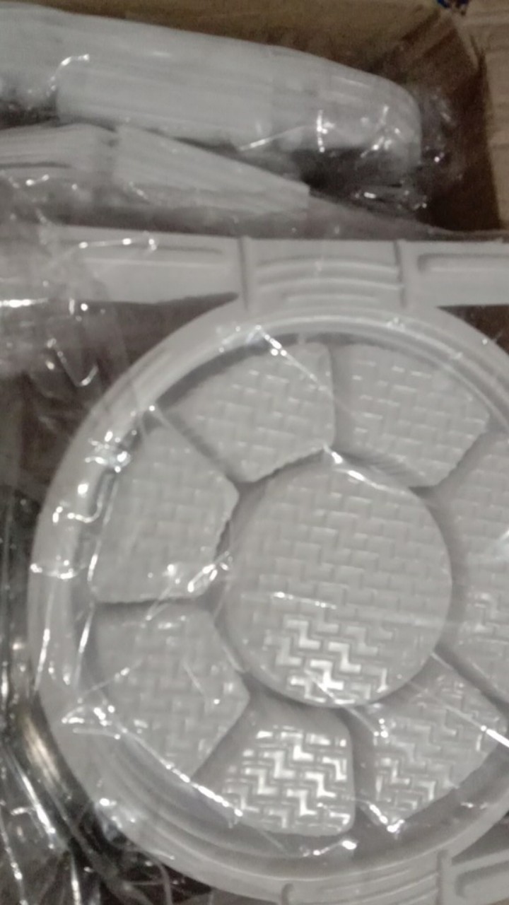 New! Mika Tumpeng Mini Gagang Sekat 8 Putih /tumini Dapur Solo -10pcs