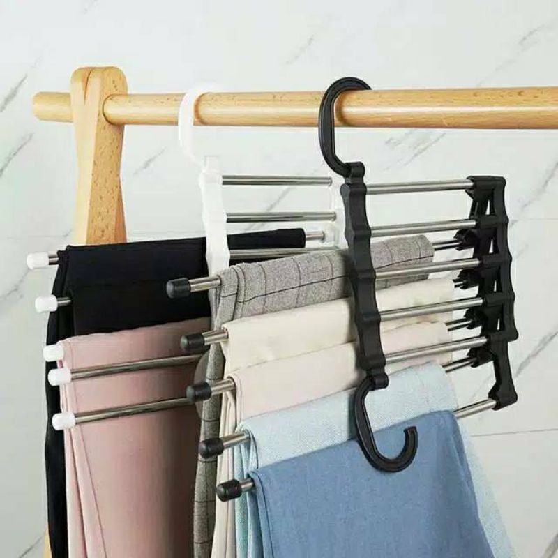 Z3 Hanger gantungan celana model baru Hanger jilbab baju sekat laci organizer lemari kamar Pekanbaru