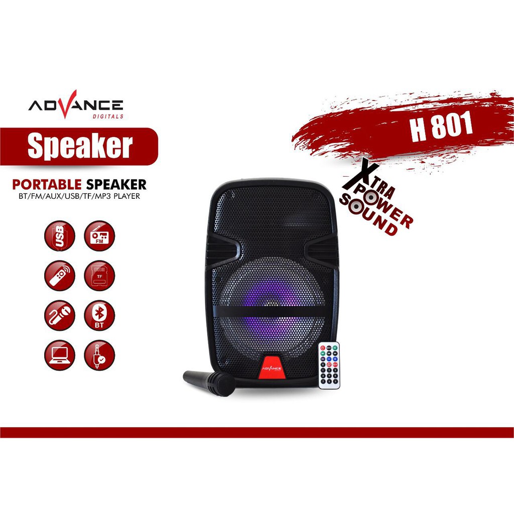 Speaker Portable Advance H-801 BT