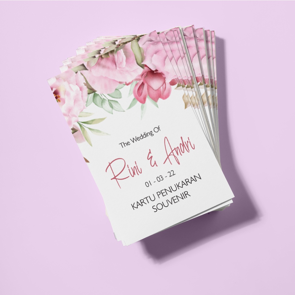 Kartu Penukaran Souvenir, Voucher Pengambilan Souvenir, Kartu Souvenir 044 A