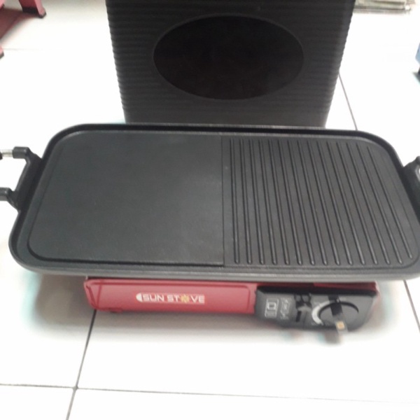paket BBQan kompor portable n grill pan persegi panjang Murah