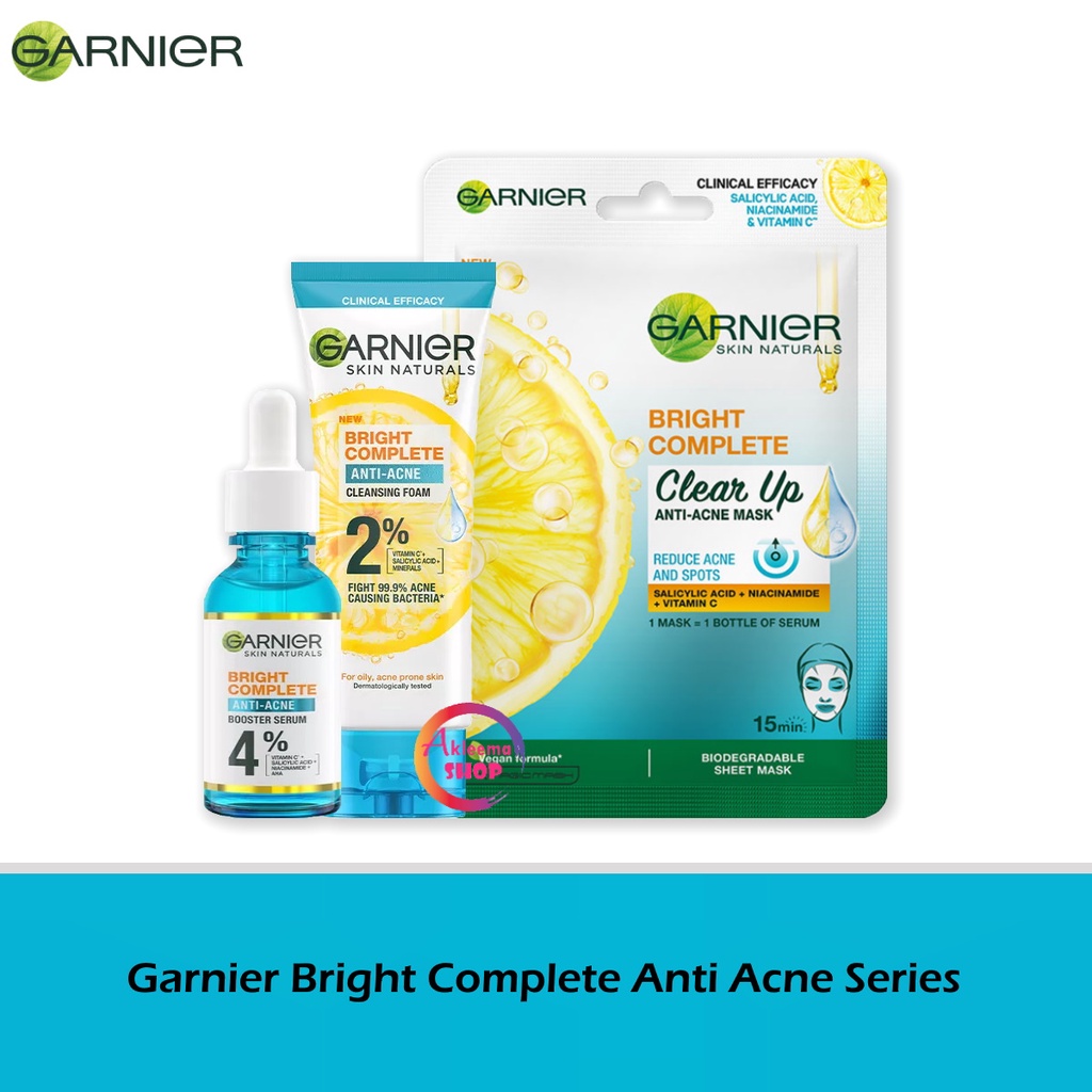 Garnier Bright Complete 3-in-1 Anti Acne Series