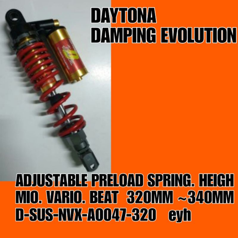 SHOCKBREAKER SKOK DAYTONA DAMPING EVOLITION TANK 320MM-340MM MIO VARIO BEAT SCOOPY ORIGINAL