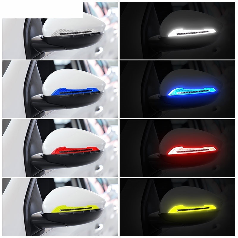 Stiker Reflektif Kaca Spion Mobil Universal Untuk Peringatan Keselamatan