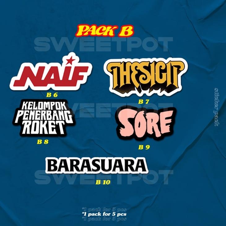 

「BIG SAVING!」 (BISA COD) STICKER PACK [INDONESIAN BAND EDITION] / STICKER AESTHETIC / STICKER RANDOM ISI 5 /STICKER METAL / STICKER POP / STICKER INDIE / STICKER BAND [Original]/〖5.5 Fasion sale〗/〖5.5 Flash Sale〗/Star 3.3/〖COD⭐〗