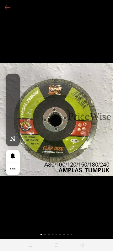 Amplas Tumpuk Susun A80-240  / Amplas Besi / Flap Disc