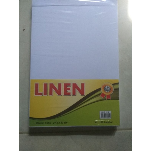 

( 50 Lembar )kertas linen / sertifikat linen ukuran FOLIO F4 ( 21,5 x 33 cm )