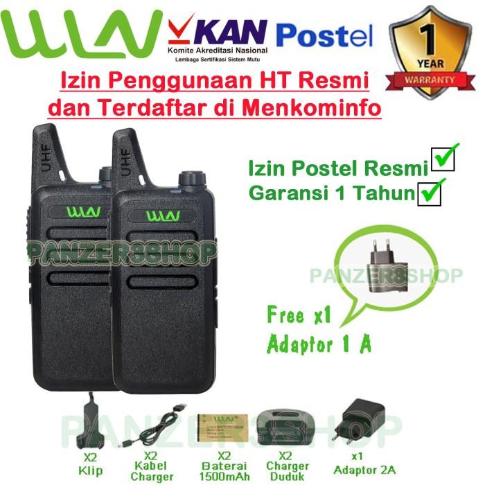 Big Promo Terbaru Porta | Panzer Walkie Talkie Wln Ht Two-Way Radio - Hitam( Isi 2 Pcs )