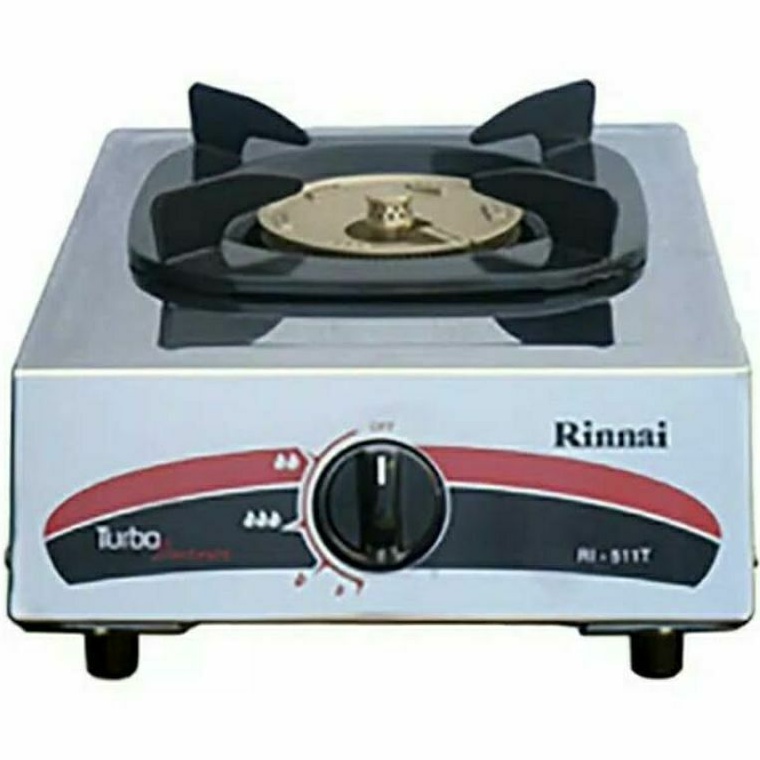 kompor gas rinnai turbo dengan api kecil RI 511T rinnai api besar tungku satu  api lilin rinnai turb